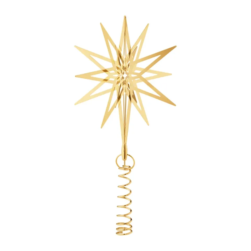 Georg Jensen 2025 Lyra Christmas tree star, Small Gold-coloured Outlet