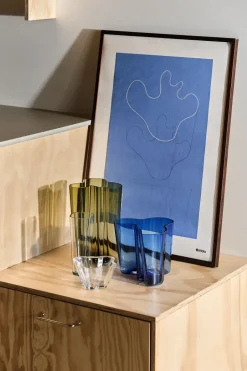 Iittala Aalto art Sketch poster, 50x70 cm Blue New