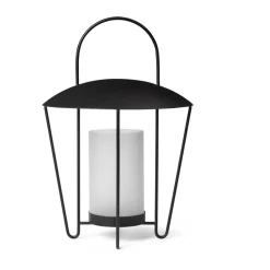 Ferm Living Abri lantern, Black Hot