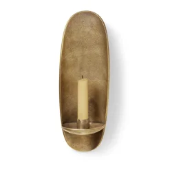 Ferm Living Agapé wall-mounted candlestick, Brass finish Gold-coloured Hot