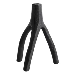 MUUBS Aion candlestick XL 22 cm, Black