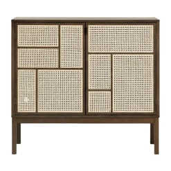 Design House Stockholm Air side table, Dark oak, 120x110 cm, with legs Brown Outlet