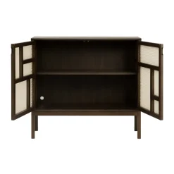 Design House Stockholm Air side table, Dark oak, 120x110 cm, with legs Brown Outlet