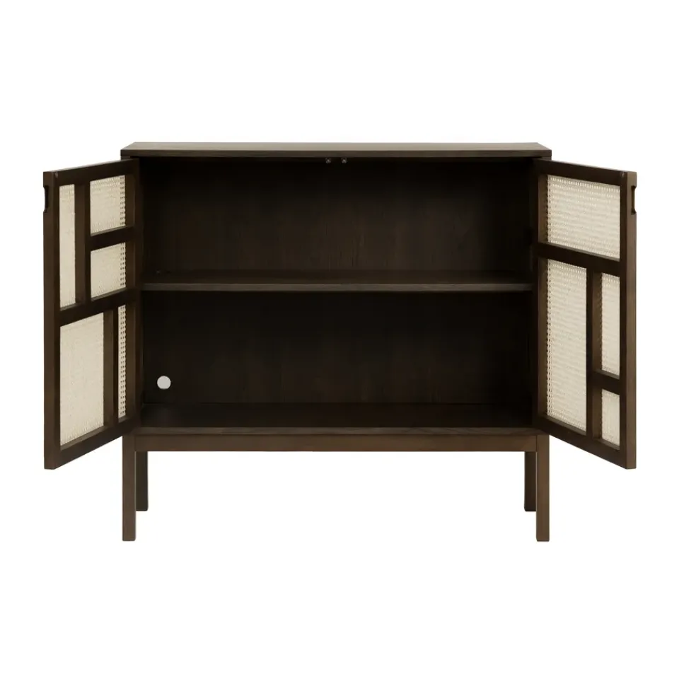 Design House Stockholm Air side table, Dark oak, 120x110 cm, with legs Brown Outlet
