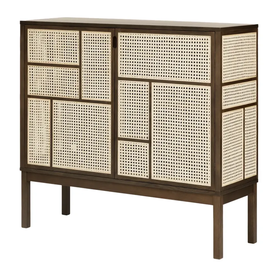 Design House Stockholm Air side table, Dark oak, 120x110 cm, with legs Brown Outlet