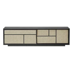 Design House Stockholm Air side table low, , rattan Black Best