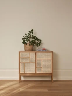 Design House Stockholm Air side table, Oak, 120x110 cm, with legs Beige