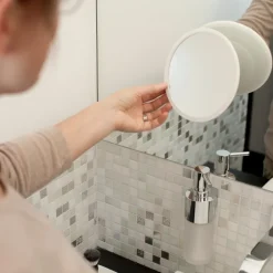 Bosign AirMirror makeup mirror x5 detachable with suction cup, Ø16.5 cm White Clearance