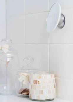 Bosign AirMirror makeup mirror x15 detachable with suction cup, Ø11.2 cm White Hot