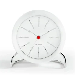 Arne Jacobsen Clocks AJ Bankers table clock, White Clearance