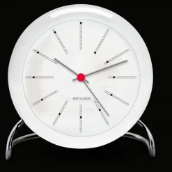 Arne Jacobsen Clocks AJ Bankers table clock, White Clearance