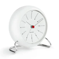 Arne Jacobsen Clocks AJ Bankers table clock, White Clearance