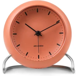 Arne Jacobsen Clocks AJ City Hall table clock, pale Orange New