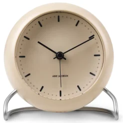 Arne Jacobsen Clocks AJ City Hall table clock, sandy Beige Best