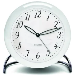 Arne Jacobsen Clocks AJ LK table clock, White Hot