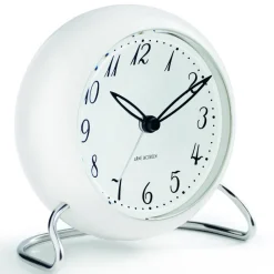 Arne Jacobsen Clocks AJ LK table clock, White Hot