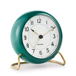 Arne Jacobsen Clocks AJ Station table clock green, green GreenGold-coloured Sale