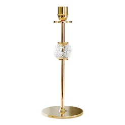 Hilke Collection Alba candle sticks 30 cm, Solid brass and glass Gold-coloured Sale