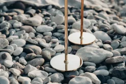Hilke Collection Alba candle sticks 30 cm, Solid brass and glass Gold-coloured Sale