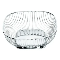 Alessi wire basket 23x23 cm, Stainless steel Silver-coloured Outlet