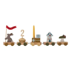 Bloomingville Alfi birthday train 39 cm, Brown Multi Outlet