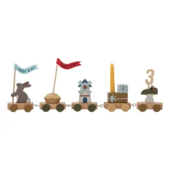 Bloomingville Alfi birthday train 39 cm, Brown Multi Outlet