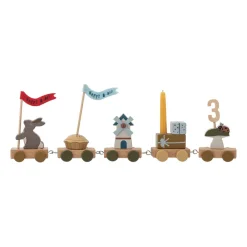 Bloomingville Alfi birthday train 39 cm, Brown Multi Outlet