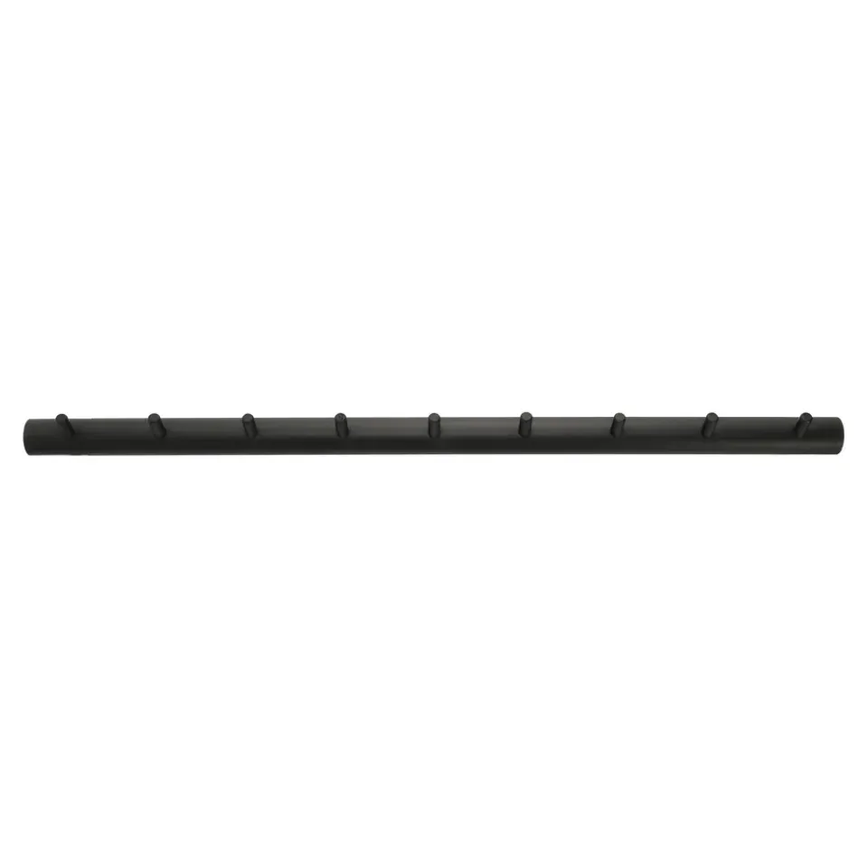 1898 Allsarp hook rack 9 hooks, -painted birch Black Sale