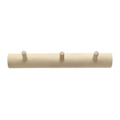 1898 Allsarp hook rack 3 hooks, Birch Beige Outlet