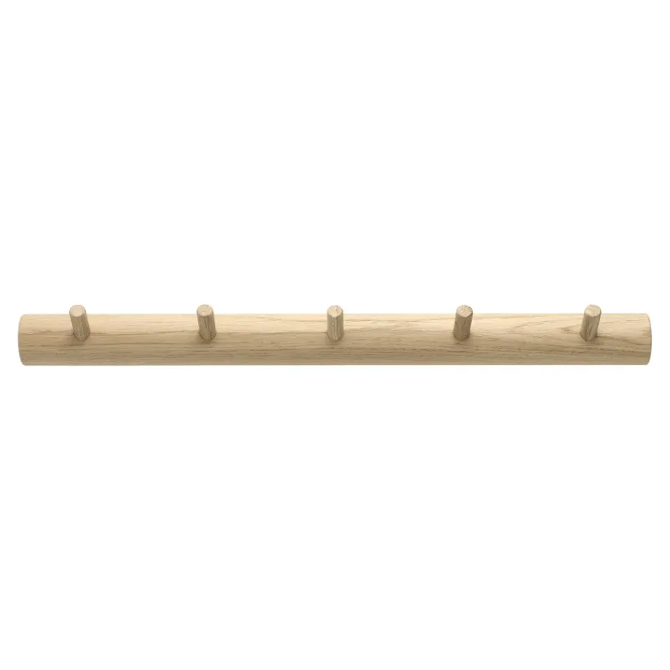 1898 Allsarp hook rack 5 hooks, Oak Beige Sale