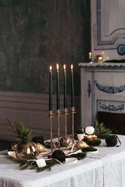 Hilke Collection Alto candle sticks, Solid brass Gold-coloured Clearance