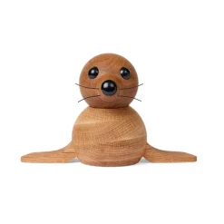 Spring Copenhagen Anaana seal decoration 17 cm, Oak Beige Best