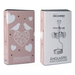 Pluto Design Angel chime birds and hearts, Silver Silver-coloured Clearance