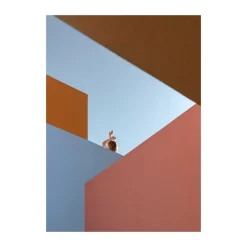 Paper Collective Angular Afternoon poster, 50x70 cm RedBlue Sale