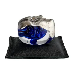 Kosta Boda Annual Brains glass sculpture AC-25, 2025 Blue