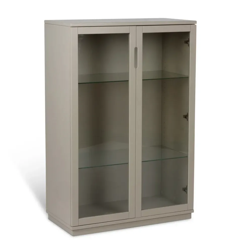Mavis Aoko display cabinet 120 cm, Beige New