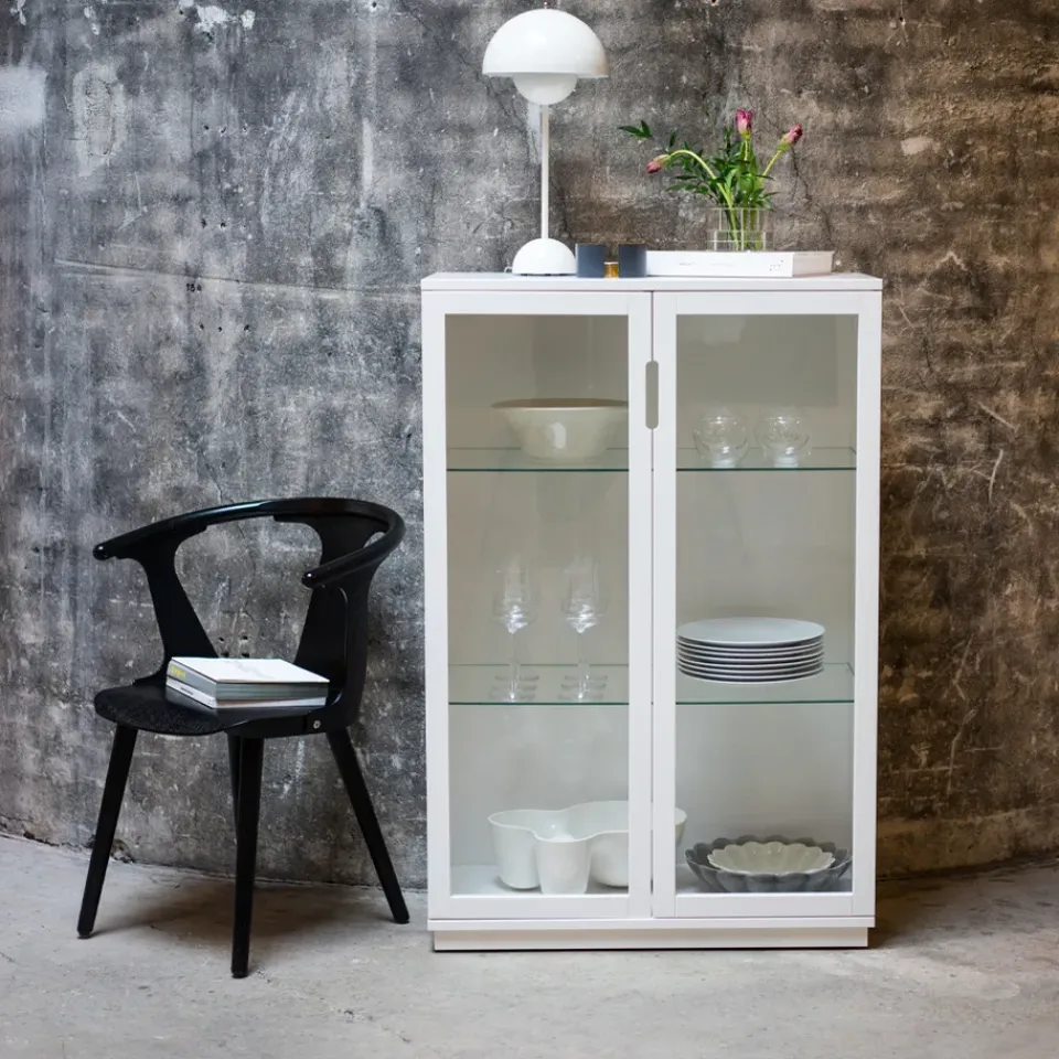 Mavis Aoko display cabinet 120 cm, lacquer White Best