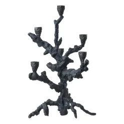 POLSPOTTEN Apple tree candlestick L 53 cm, Dark Grey New