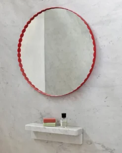 HAY Arcs Mirror mirror Ø60 cm, Red Outlet