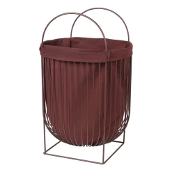 Broste Copenhagen Arild laundry basket, Puce Aubergine Red Online