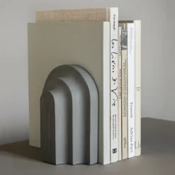 Woud Arkiv bookend, concrete Grey Best