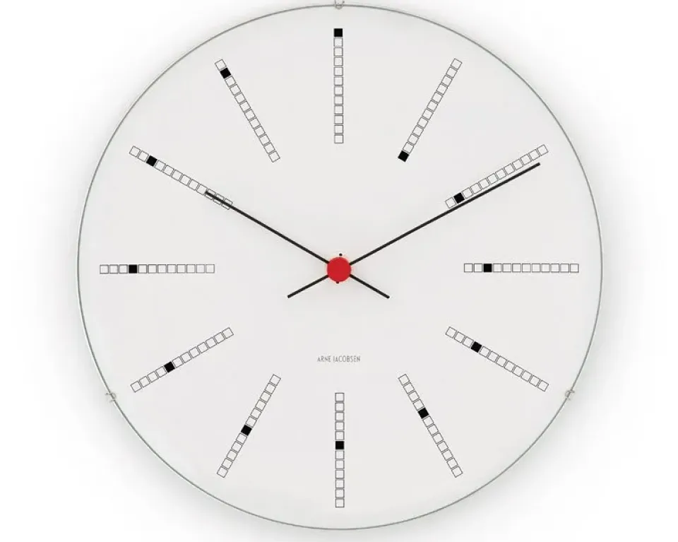 Arne Jacobsen Clocks Arne Jacobsen Bankers wall clock, Ø 210 mm White Discount