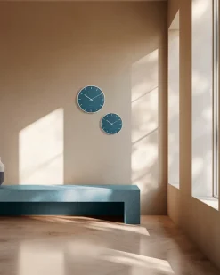 Arne Jacobsen Clocks Arne Jacobsen City Hall, , Ø21 cm Blue Hot