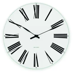 Arne Jacobsen Clocks Arne Jacobsen Roman wall clock, Ø 21 cm BlackWhite Online
