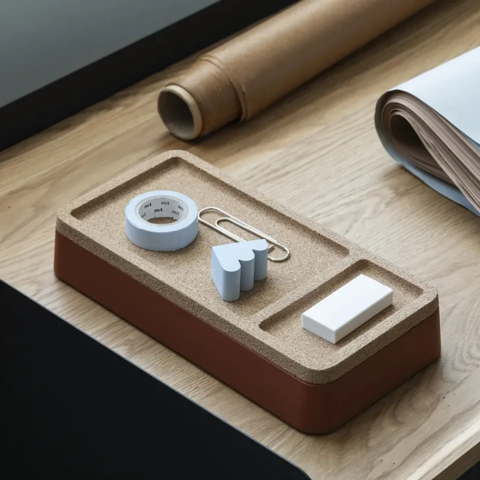 Muuto Arrange Desktop lid 12x24 cm, cork Brown Best