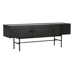 Woud Array side table, low, 150 cm, oak Black Online
