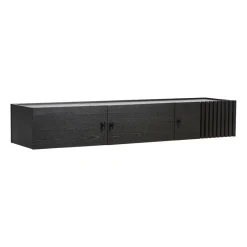 Woud Array sideboard wall-mounted, 150 cm, oak Black Clearance