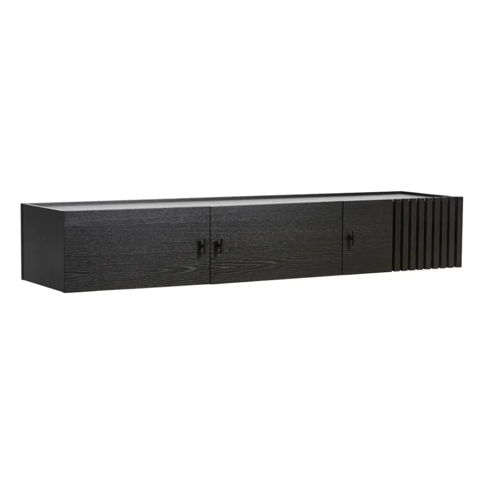 Woud Array sideboard wall-mounted, 150 cm, oak Black Clearance