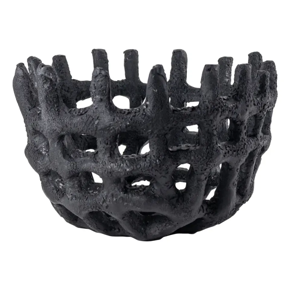 Mette Ditmer Art Piece braided basket, Black New