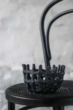 Mette Ditmer Art Piece braided basket, Black New